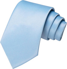 Solid Color Tie Mens Necktie for Business and Wedding