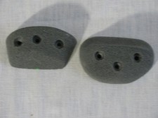 Lot 2 Gray Climbing Wall Holds, Unmarked, No Hardware
