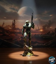 Halo Master Chief – 3D Resin Druck Figur Modell | Unbemalt & mehrteilig z