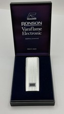 Vintage RONSON Varaflame Electronic Lighter,Battery Powered,Boxed,Japan,Working