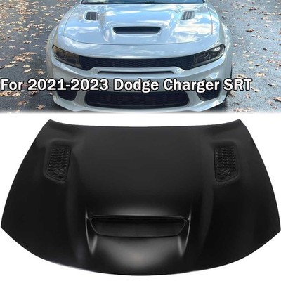 Fits 2015-2023 Dodge Charger SRT Hellcat Redeye Style Hood Aluminum 68529909AA