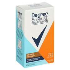 Degree Clinc Protection Summer Strength Antiperspirant Deodorant 1.7oz 6 Pack