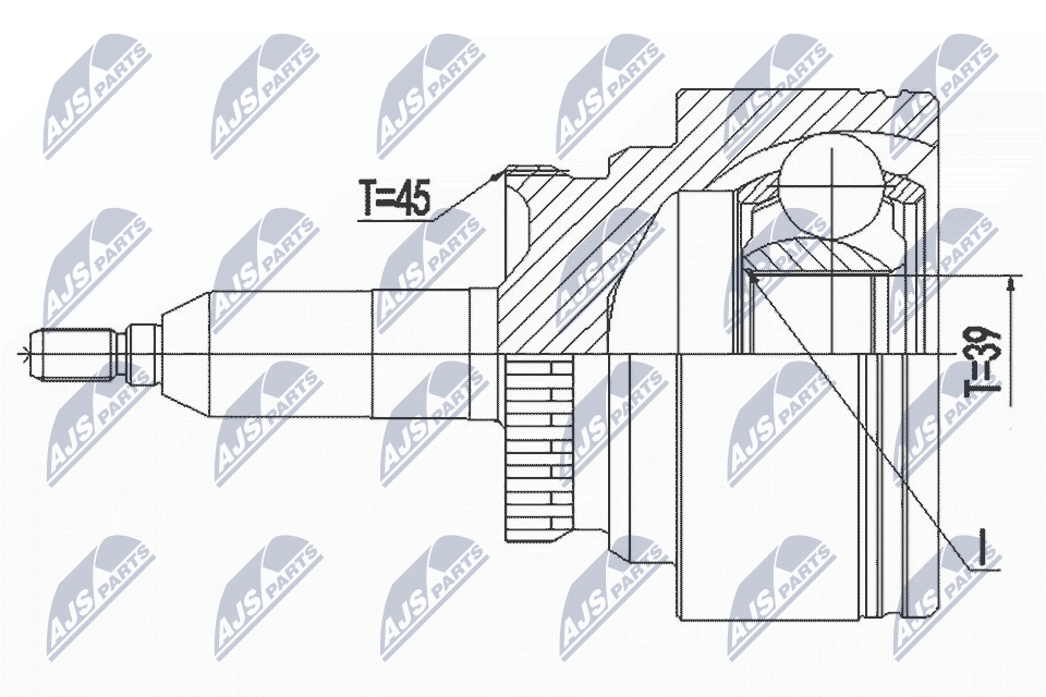Nty Outer Cv Joint For Ford F150 09-, Lincoln Mark Lt 09- /Front - Image 11