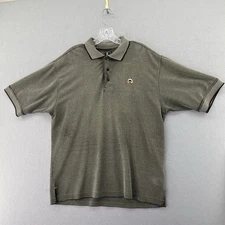 Gear for Sports Gray Polynosic Oversized Distressed Golf Polo Size Medium