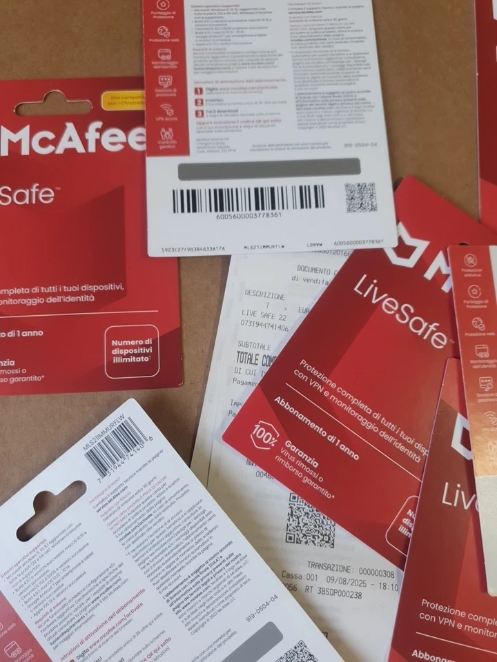 7x McAfee LiveSafe 2025 Protezione Illimitati Device VPN Antivirus 7 Licenze 🔴 - Immagine 4 di 4