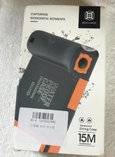 SHELLBOX 15 M Waterproof Diving Phone Case   Universal   NEW Orange