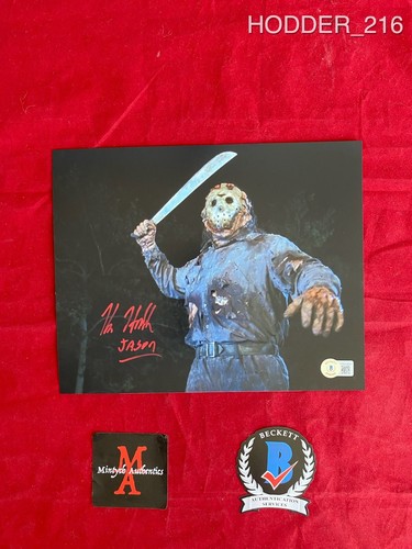 Kane Hodder autographed signed 8x10 photo Jason Friday the 13th Beckett COA - 第 1/3 張圖片