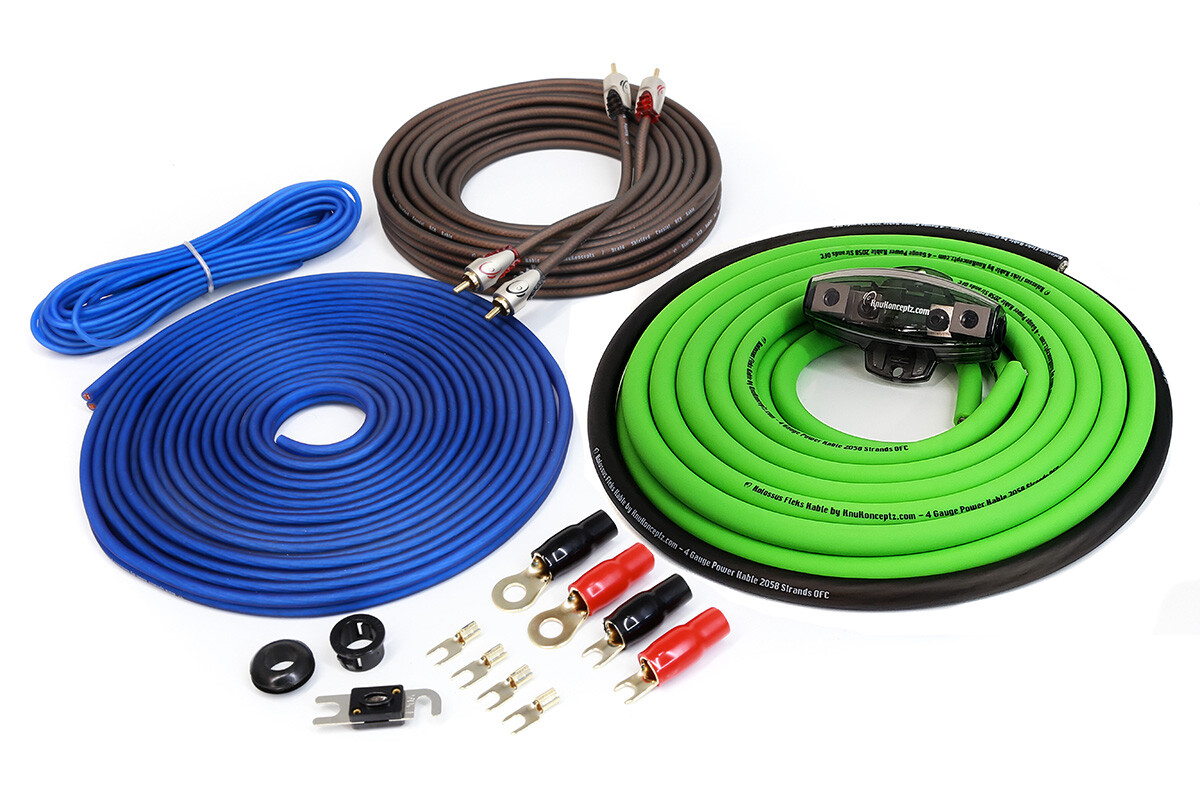 KnuKonceptz Kolossus Flex 0 Gauge OFC Dual Amp Wiring Kit - Complete Power Installation Kit For Car Audio - View #10