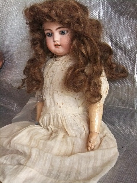 * antique doll ୨୧ .·*° アンティーク ペグドール Gebruder Kuhnlenz Factory original doll Marked 44.18. For