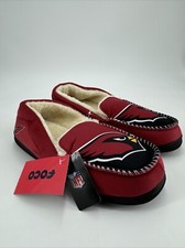 Foco Men  s Arizona Cardinals NFL Moccasin Slippers Shoes Size Medium 9-10 