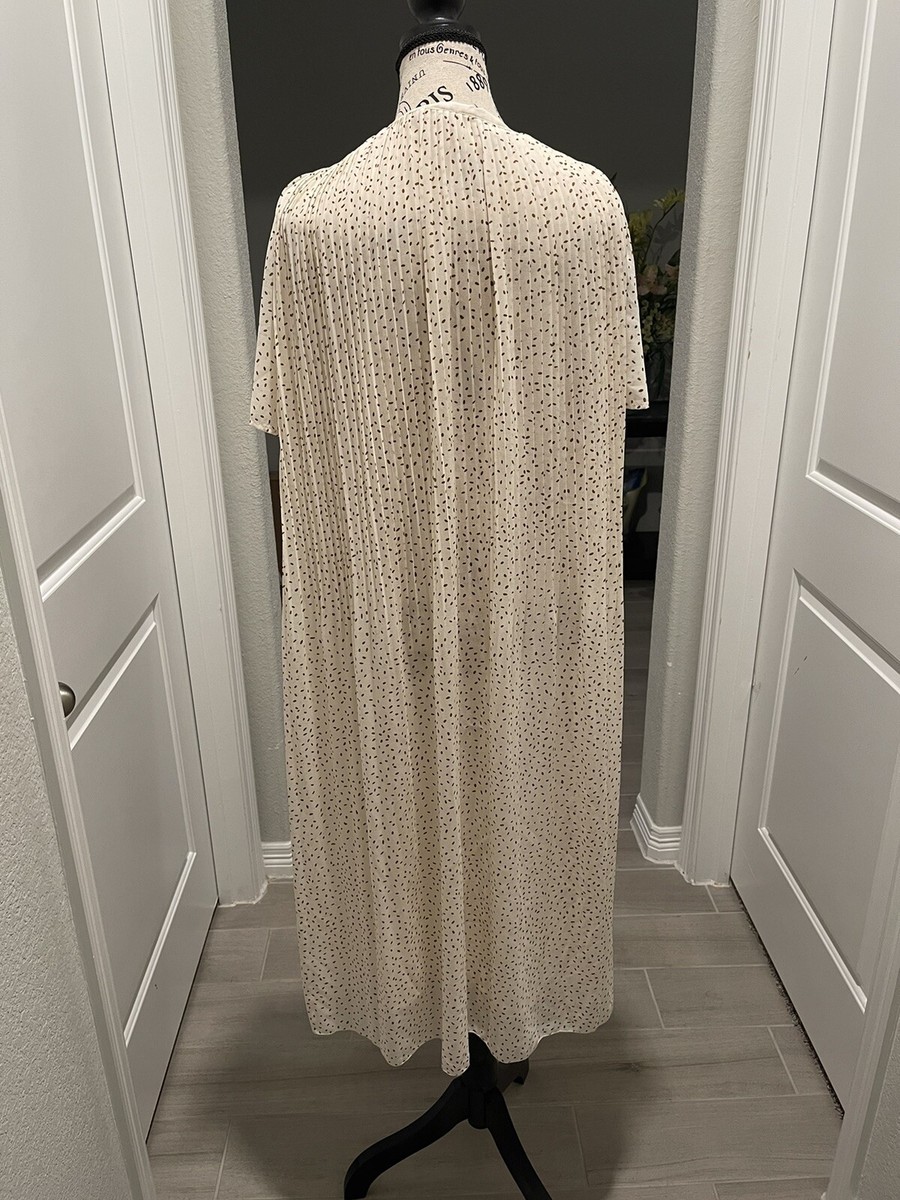 cream dress zara sale Zara Beige Loose Dress Large Cream Color T1