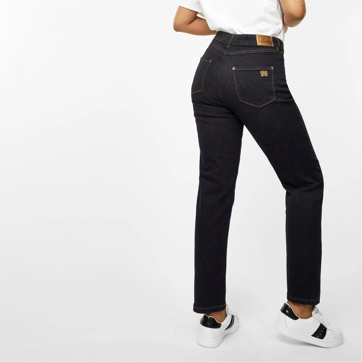 Biba Kiri Jeans Ladies Slim Pants Trousers Bottoms Stretch Stamp