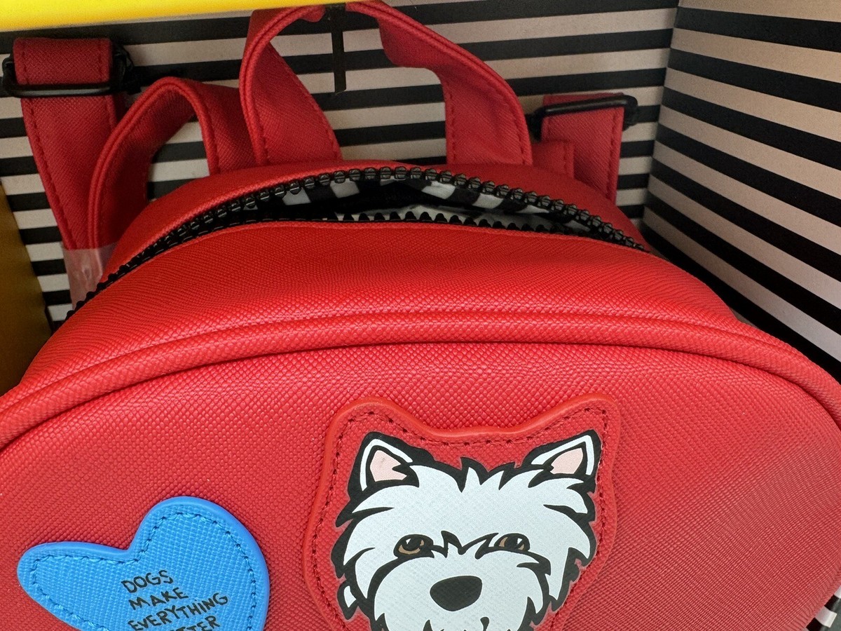 Marc Tetro Westie Dog Backpack Keychain Cardholder 3 Pc Gift Box Set NEW! Amazon.com: Dog Group Zip Pouch Cosmetics Case by Marc Tetro  main image 4