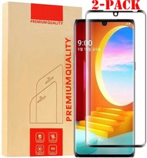 2-Pack Fr LG Velvet V40 V30 V35 V50 5G Tempered Glass Screen Protector 3D Curved