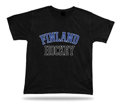 Finnland Hockey T-Shirt International Welt Eis Olympische Sport Stadion Bereich - Bild 1 von 1