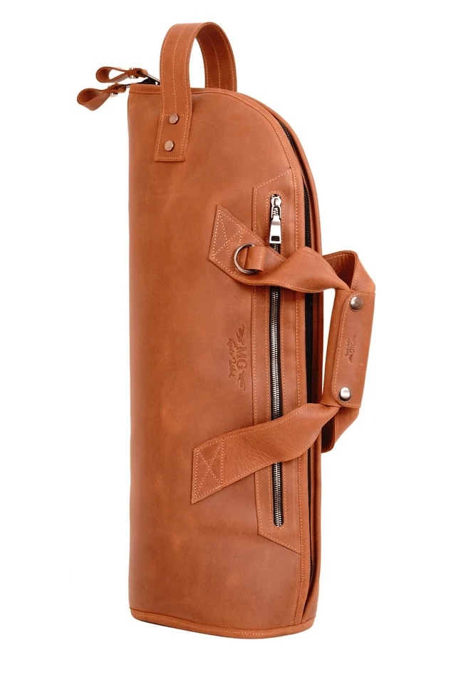 Bolso de concierto trompeta de cuero. Funda de cuero trompeta. Trompeta soporte individual cuero Foto 3 de 4
