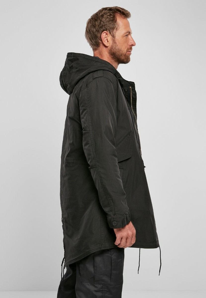 Brandit Men's Military M51 US Parka Jacket Oversized Black Brandit Men's Military M51 US Parka Jacket Oversized Black