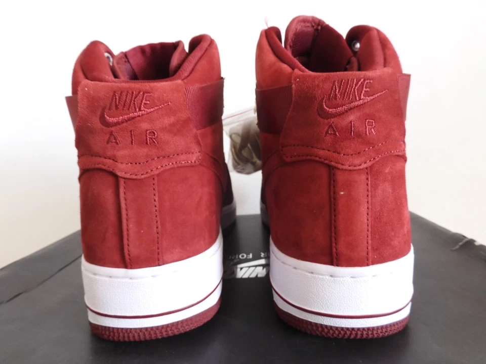 NIKE AIR FORCE 1 HIGH PREMIUM TEAM RED-WHITE SZ 13 "RARE 2011" [386161-601] - Image 4 of 4