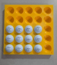 25 Golf Ball Jig Template 10.3" X 10.4" X 1" UV Printers Extra Deep 4 Stability