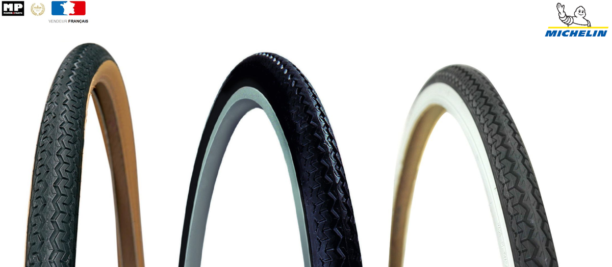 Pneu Ville Michelin World Tour 650 X 35a (37-590) - Noir Et Beige - Neuf
