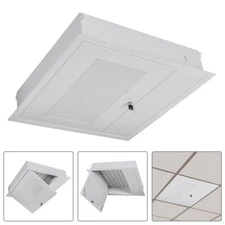 2x2FT Recessed Ceiling Storage Enclosure Box Vault w/ Lock For AV & IT Equipment