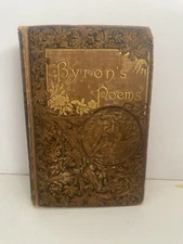 Byron's Poems The Poetical Works 1880s Crowell and Co HC