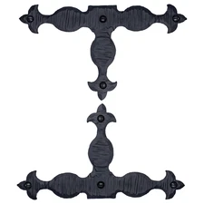 2 Pack 7” Decorative T Corner Bracket, Rustic Spear Right Angle Bracket, Iron