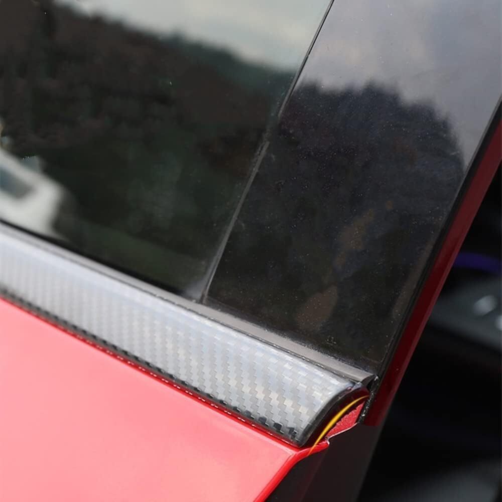 Gloss Black Window Trim Strip Cover For Audi A3 S3 Sedan 2015-2020 - Stainless Steel