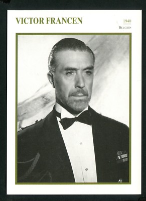 Starkarte  Victor Francen - Belgien 1940      (S3)
