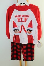 Elf on Shelf Boys NWT Size 4 Santa Red Pajamas PJ's Sleepwear NWT NEW