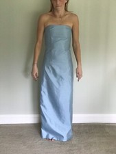 Womans Bebe Sheath Pale Blue Evening Gown
