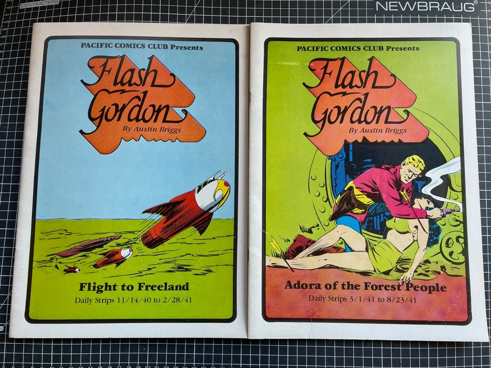 LOTE DE 4 PÁGINAS DIARIAS FLASH GORDON DEL CLUB DE CÓMICS DEL PACÍFICO GRAN TAMAÑO TPB AÑOS 1940-41 Foto 4 de 4