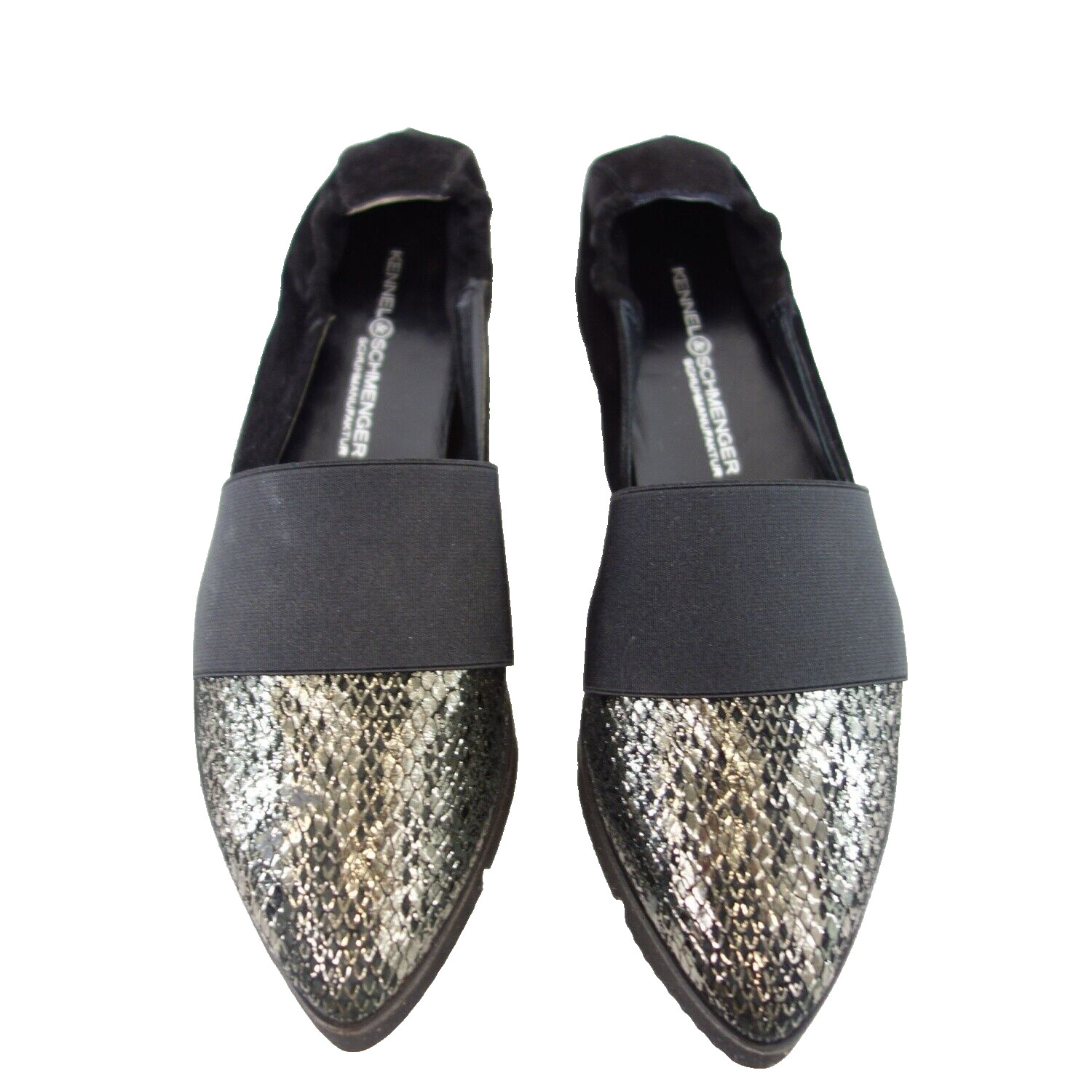 Тапочки-мокасины для ПИТОМНИКА и ШМЕНГЕРА Damen Schuhe Mokassin Leder Schwarz Gr 38 Neu