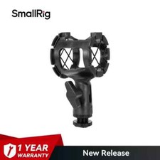 SmallRig Microhone Shock Mount Holder Mic Cradle w/ Cold Shoe for Boompoles-1859