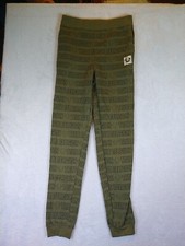 True Religion Jogger Fleece Sweatpants Youth Large Olive Green Allover Logo