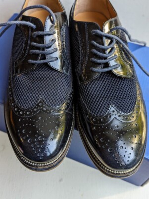 Armani Jeans Black Dress Shoes, Mens US UK EU 42 with Box*