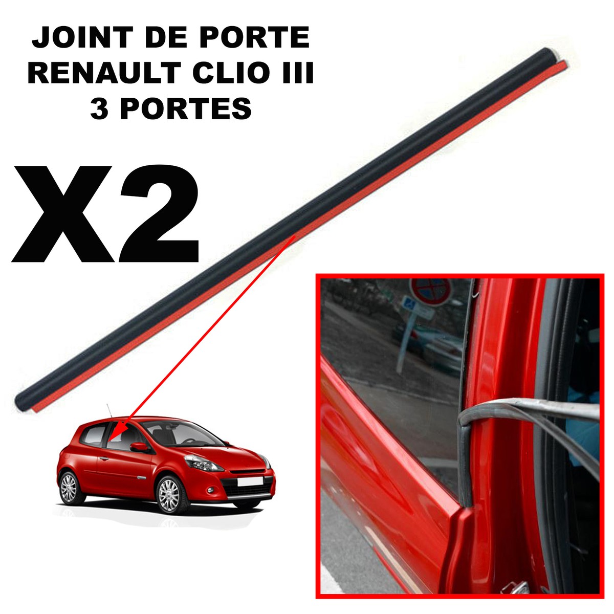 Foam afdichting achterklep slot Renault Clio II. - Visch Parts Foam afdichting achterklep slot Renault Clio II. - Visch Parts