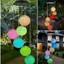 Glow Globes Solar Wind Chime LED RGB Color Changing Hanging Lights Outdoor Solar Garden Decorative Lights For Walkway Pathway Patios