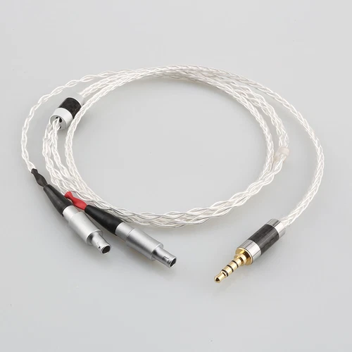 8-adriges 7N OCC versilbertes Kopfhörer Upgrade-Kabel für HD800 HD800S HD820 Headset - Bild 2 von 6