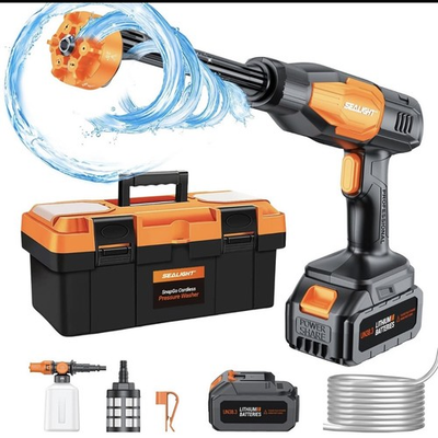 #ad SEALIGHT Cordless Pressure Washer Power Washer 970PSI Portable Car... Fast Ship $70.00