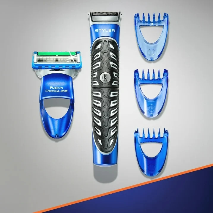 Gillette Fusion Men's Precision Beard Trimmer, Razors and Edger, Blue