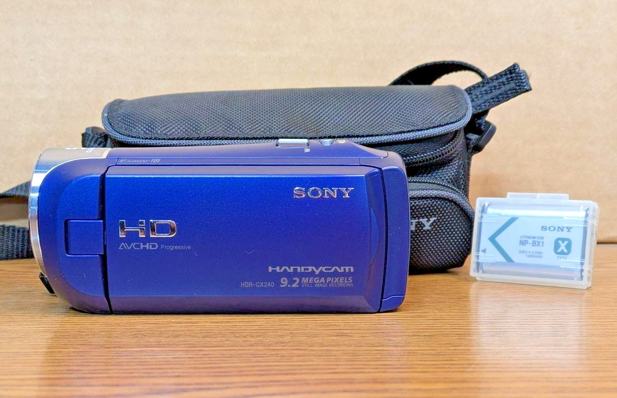 Blue W/ 2 Batteries Charger Case