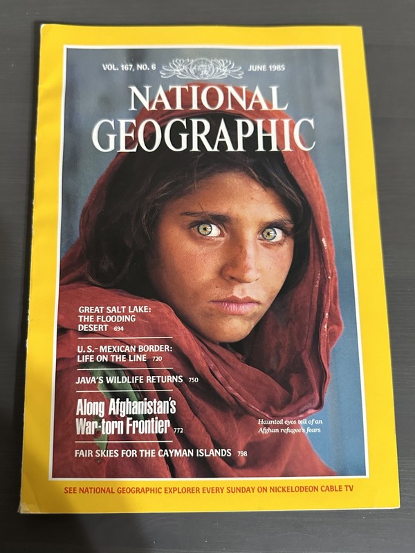 National Geographic - June, 1985 Back Issue Magazine, Afghan Girl Issue