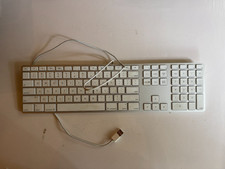 Apple A1243 Wired USB Aluminum Keyboard Full Size Numeric Keypad Tested Working