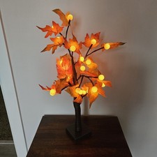 Artificial Fall Lighted Maple Tree LED Thanksgiving