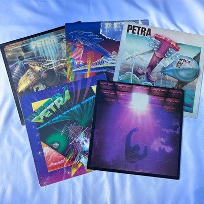 Petra 5-Record Lot Christian Rock Beat The System Never Say Die LP Vinyl