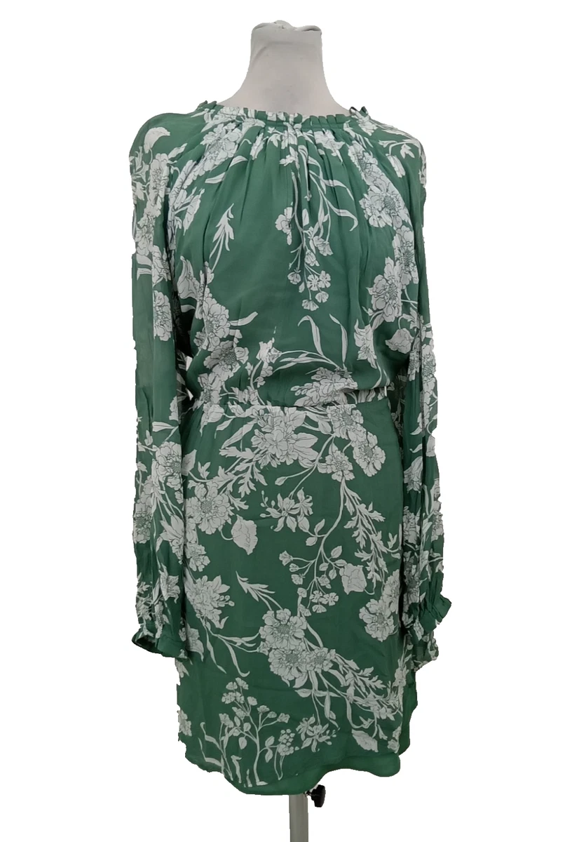 witchery green floral dress Daisy Vintage Style Flower Power Flower Applique Dress Green Witch Dress main image 0