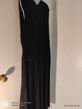 JONES NEW YORK Evening Dress Pleated Waist Front Buckle Sleeveless 14