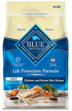 Blue Life Protection Formula Chicken and Brown Rice, 38 lbs, Adult Natural Dry.. 1.58 per pound