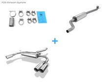  Duplex Anlage Mercedes CLA C117 (waagerechtem Kat) je 2x80mm doppelwandig